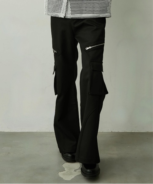 パンツ zip flare cargo pants glamb（グラム） カーゴパンツ Zip Flare Cargo Pants / ジップフレア