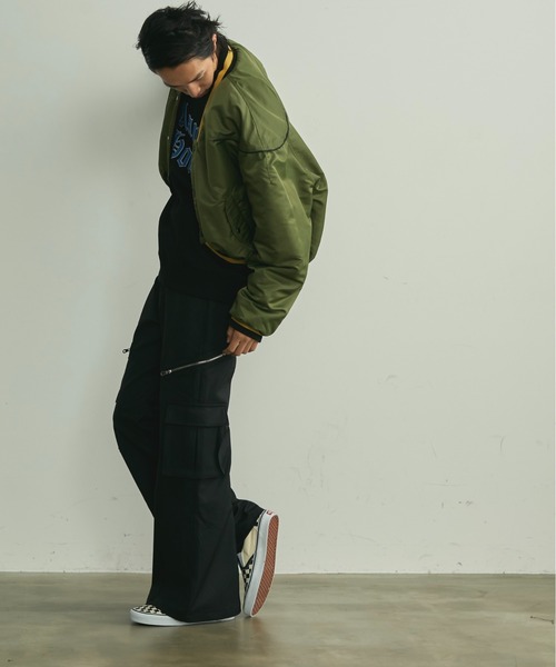 BLANK HOTEL カーゴパンツ Side Zip Flare Cargo Pants / サイドジップ