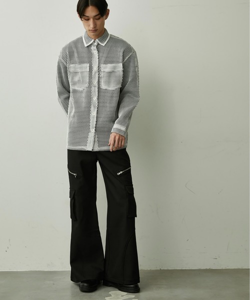 パンツ zip flare cargo pants glamb（グラム） カーゴパンツ Zip Flare Cargo Pants / ジップフレア