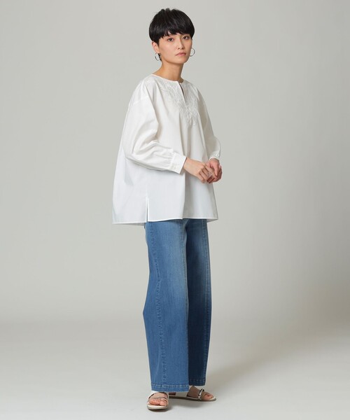 「EVEX by KRIZIA」 長袖ブラウス 44 オレンジ レディース_画像3