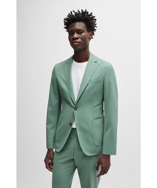 美品HUGO BOSS テーラードジャケット ストレッチXL BOSS（HUGO BOSS） ジャケット テーラードジャケット スリムフィット