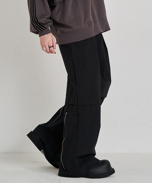 SeeSew パンツ 「UNISEX」2-ZIP BONTAGE WIDE PANTS/ジップボンテージ