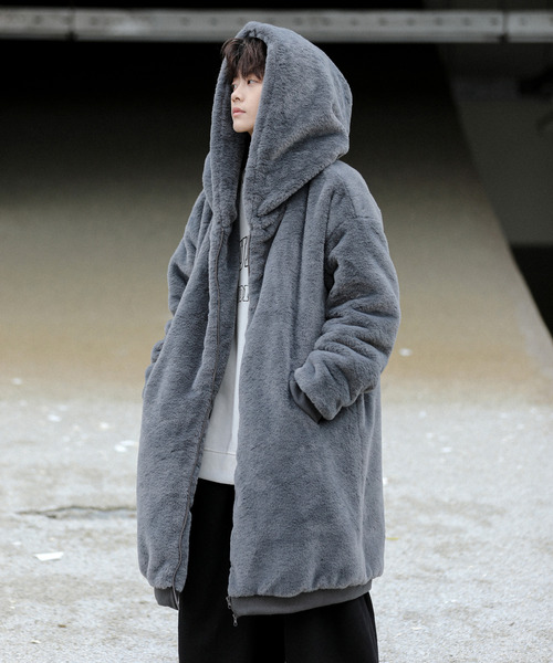 「neos」 コート MEDIUM ブラック メンズ_画像8