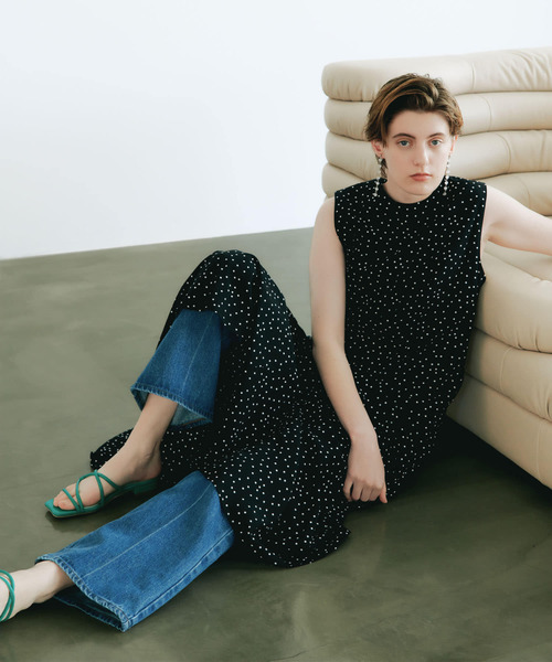 「SENSE OF PLACE by URBAN RESEARCH」 ノースリーブワンピース ONE ブルー レディース_画像2