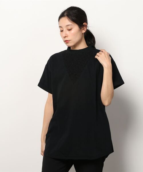 「vent blanc」 半袖Tシャツ FREE ブラック レディース_画像4