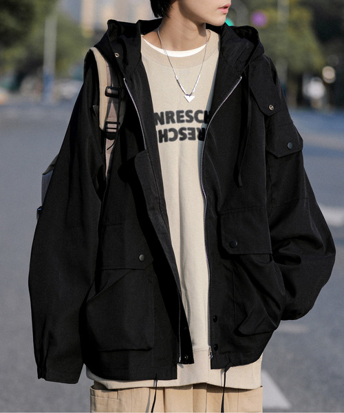 「neos」 ブルゾン MEDIUM ブラック メンズ_画像9