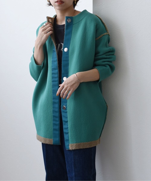 「Eimee Law」 ニットカーディガン 38 アイボリー レディース_画像5