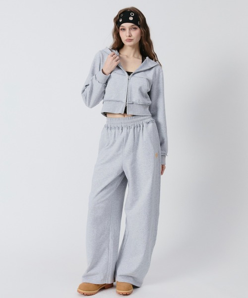 BENUA ワイドパンツ スウェットパンツ ジャージ BN curved sweatpants