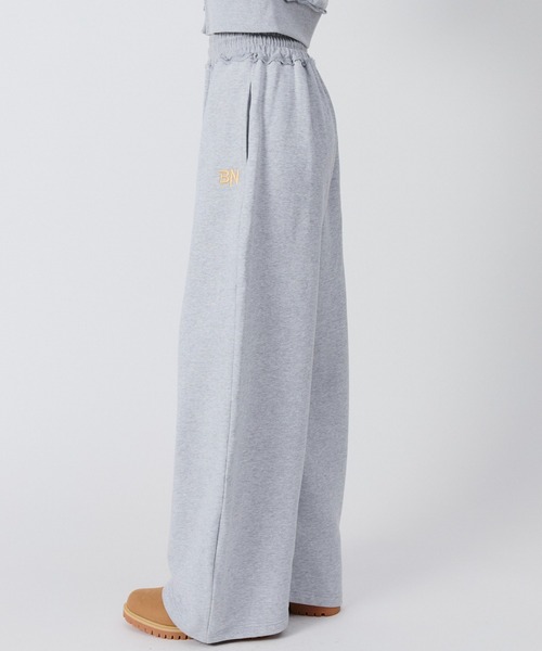 BENUA ワイドパンツ スウェットパンツ ジャージ BN curved sweatpants