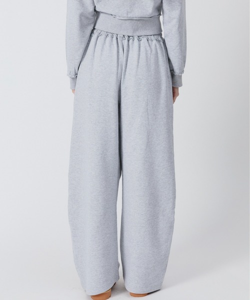BENUA ワイドパンツ スウェットパンツ ジャージ BN curved sweatpants