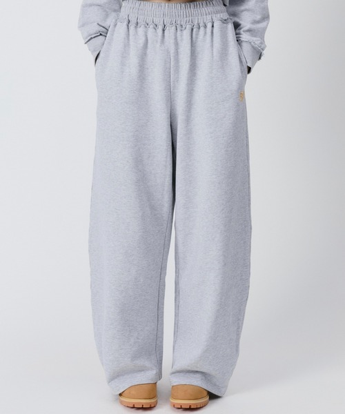 BENUA ワイドパンツ スウェットパンツ ジャージ BN curved sweatpants