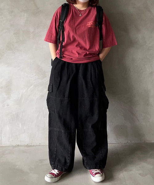 「kutir」 カーゴパンツ LARGE ブラウン レディース_画像2