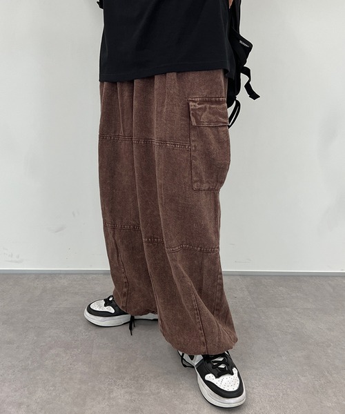 「kutir」 カーゴパンツ LARGE ブラウン レディース_画像8