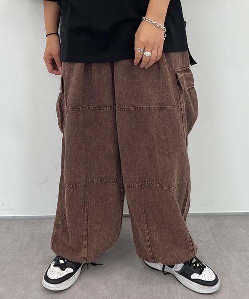 「kutir」 カーゴパンツ LARGE ブラウン レディース_画像9