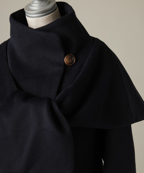 「Cheek」 コート MEDIUM ネイビー レディース_画像5
