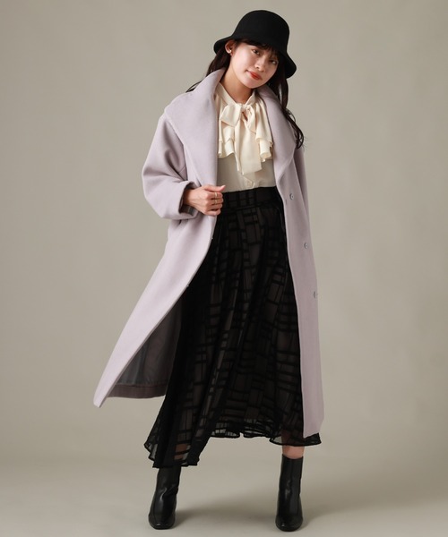 「Cheek」 コート MEDIUM ネイビー レディース_画像9