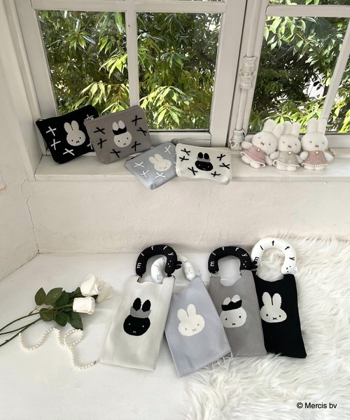 Miffy（ミッフィー） ショルダーバッグ バッグ miffy 2wayニットリボン