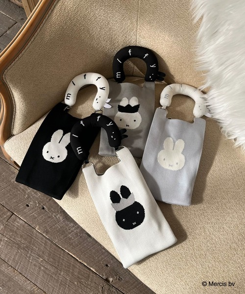 Miffy（ミッフィー） ショルダーバッグ バッグ miffy 2wayニットリボン
