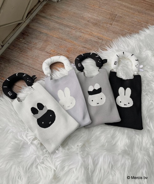 Miffy（ミッフィー） ショルダーバッグ バッグ miffy 2wayニットリボン