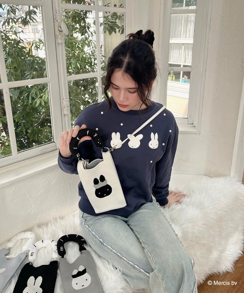 Miffy（ミッフィー） ショルダーバッグ バッグ miffy 2wayニットリボン