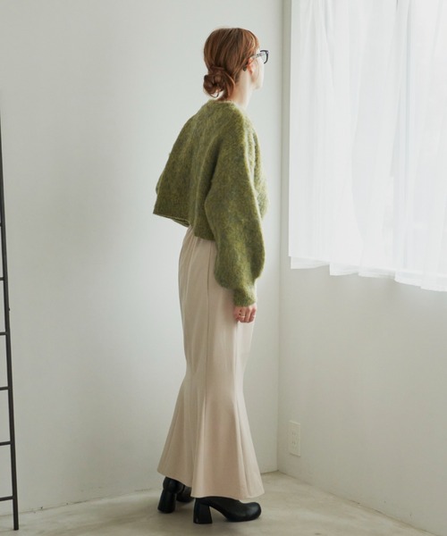 「hinari」 長袖ニット FREE イエロー レディース_画像6