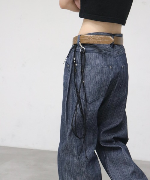 パンツ Rigid Double Belt Baggy Denim FTW ジーンズ デニム デニムパンツ 「UNISEX」DOUBLE KNEE RIGID BELT