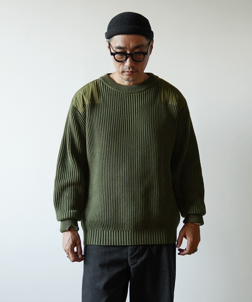 「WAIPER.inc」 長袖ニット 42 ブラック メンズ_画像5