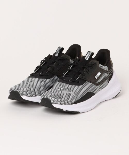 「PUMA」 ローカットスニーカー 25.0cm ブラック×ピンク メンズ_画像5