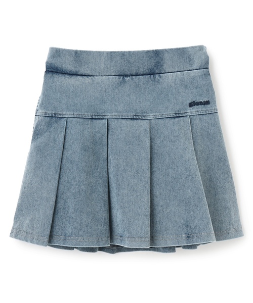 LOVETOXIC スカート デニムライクカットプリーツスカート キッズ 子供