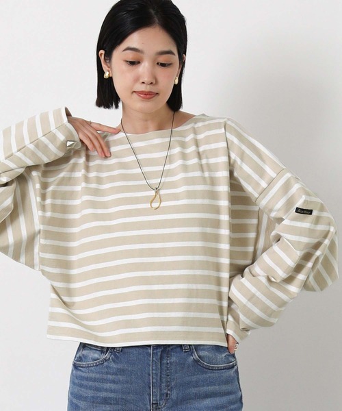 Le Minor（ルミノア） tシャツ ルミノアボーダーショートカットソー