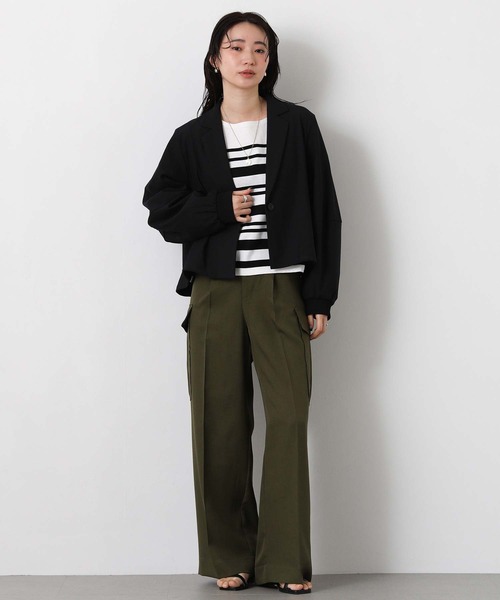 Le Minor（ルミノア） tシャツ ルミノアボーダーショートカットソー