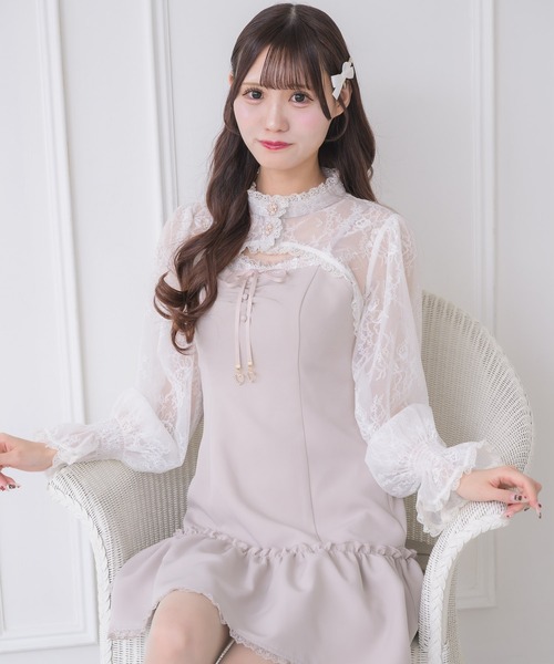クチュールバイロジータ ワンピース レースボレロ×キャミワンピース