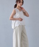 ブラウス シャツ シアーコットンレースフラワー...の詳細画像5