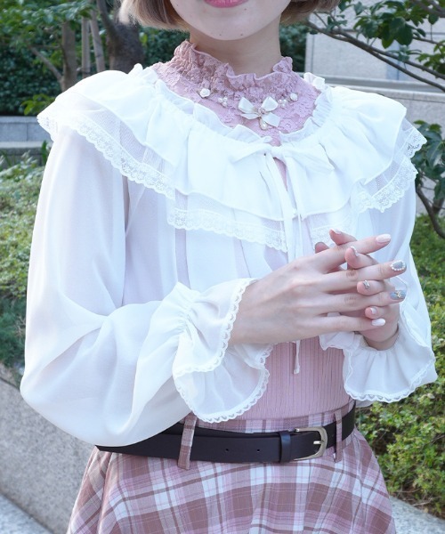 axes femme POETIQUE カーディガン 2WAYオフショルボレロ
