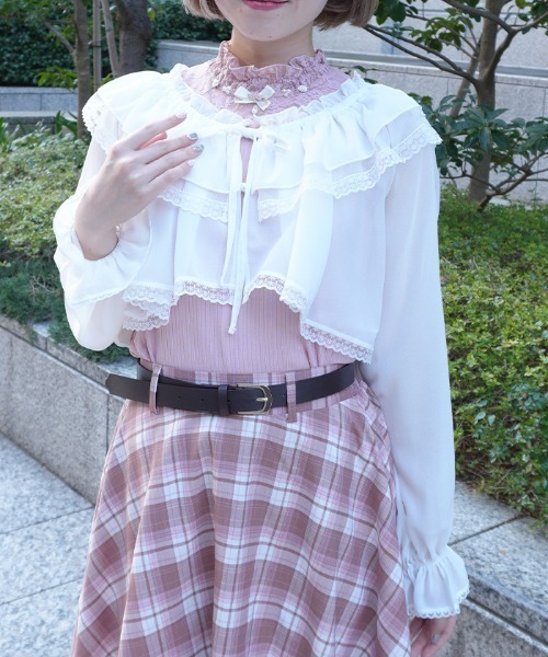 axes femme POETIQUE カーディガン 2WAYオフショルボレロ