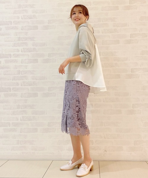 「31 Sons de mode」 タイトスカート 38 パープル レディース_画像8