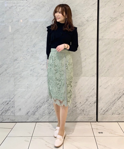 「31 Sons de mode」 タイトスカート 38 パープル レディース_画像9
