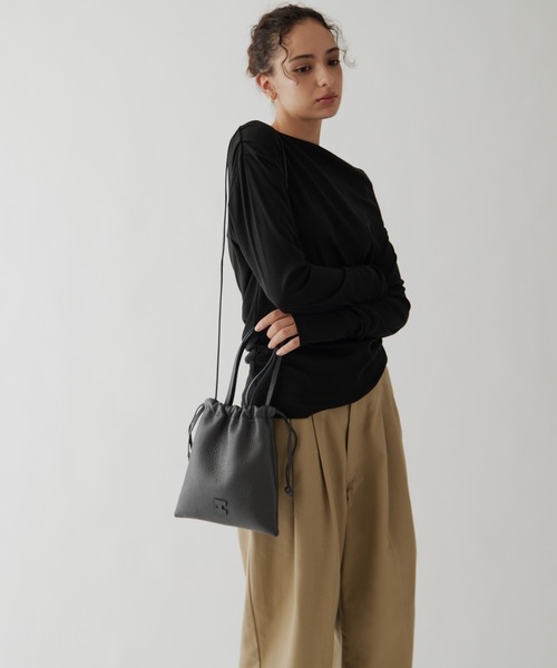 IACUCCI グラーノ 2WAYTOTE CERVO チャコールグレー　美品 IACUCCI（イアクッチ） バッグインバッグ ショルダーバッグ バッグ