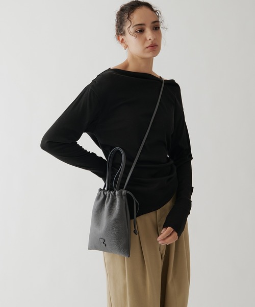 IACUCCI グラーノ 2WAYTOTE CERVO チャコールグレー　美品 IACUCCI（イアクッチ） バッグインバッグ ショルダーバッグ バッグ