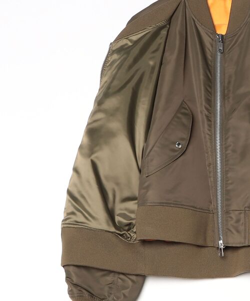 ma1 ma-1 「JOHN LAWRENCE SULLIVAN」NYLON TWILL DOUBLE FRONT BOMBER JACKET メンズの画像