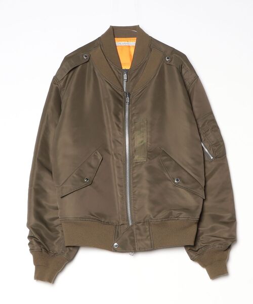 ma1 ma-1 「JOHN LAWRENCE SULLIVAN」NYLON TWILL DOUBLE FRONT BOMBER JACKET メンズの画像