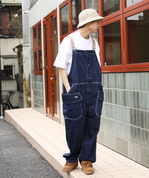 「FREAK'S STORE」 オーバーオール SMALL インディゴブルー メンズ_画像4