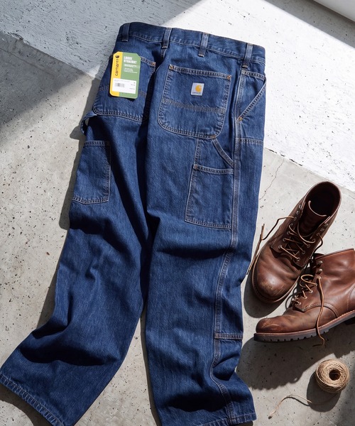 carhartt カーハート 極太 オーバーサイズ デニム バギーパンツ 濃紺 Carhartt（カーハート） ワイドパンツ ジーンズ メンズ レディース