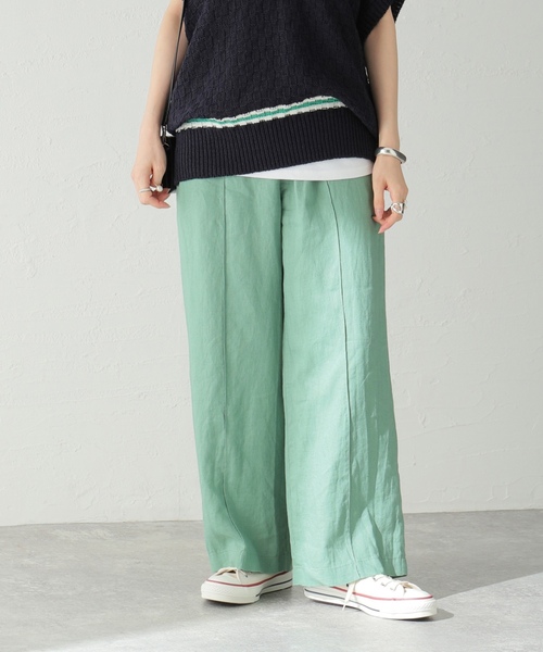 「JOURNAL STANDARD」 イージーパンツ 40 ネイビー レディース_画像2