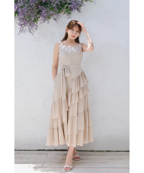 ワンピース Bellina Ruffled Long Dress