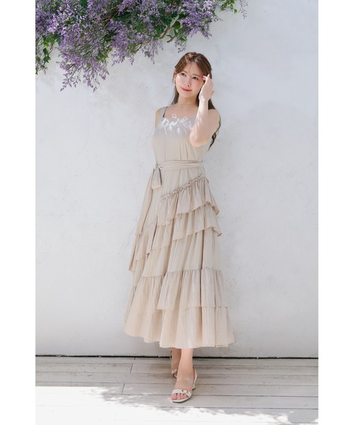 ワンピース Bellina Ruffled Long Dress