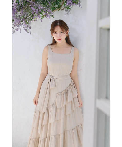 ワンピース Bellina Ruffled Long Dress