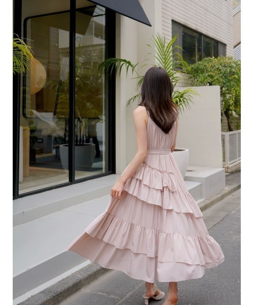 ワンピース Bellina Ruffled Long Dress