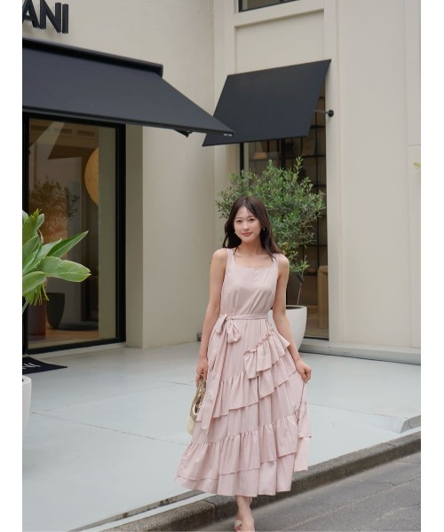 ワンピース Bellina Ruffled Long Dress