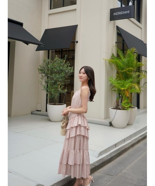 ワンピース Bellina Ruffled Long Dress